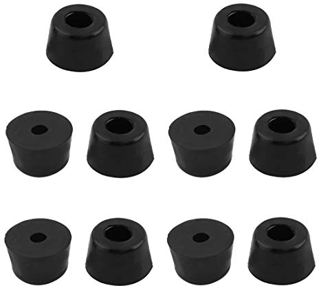 sourcing map 10pcs Rubber Feet Round Bumper Furniture Table Printer Chopping Board Speaker Floor Protector Cabinet Leg Pads, D16x13xH10mm