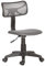 BAKAJI Drehbarer Stuhl, höhenverstellbar, Sessel mit Rädern, Büro, Kinderzimmer, ergonomische Rückenlehne, gepolsterter Sitz (Grau)