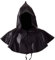 BLESSUME Mittelalterliche Hut-Kreuz-Halskette Wicca heidnische Kapuze Cosplay Zubehör, Schwarz 2, Einheitsgröße