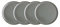 BUTLERS Teller Ø23cm 4er Teller Set NATIVE Steinzeug Geschirr | Kuchenteller Frühstücksteller Speiseteller Essteller | Modern & Natürlich | Mikrowellen- & spülmaschinenfest