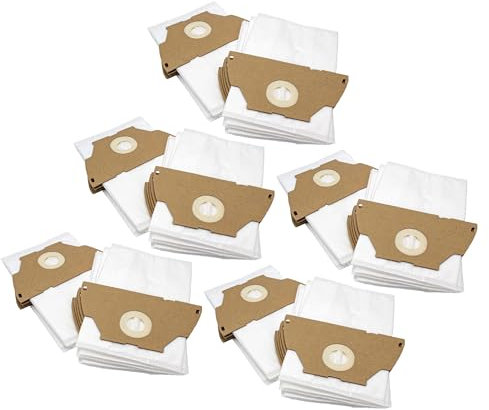 vhbw 50x Sacs compatible avec Tornado TO 1115 Elyps, TO 1120 Elyps, TO 1113 J Elyps aspirateur - 28cm x 27cm blanc