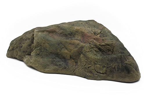 ZooPaul Kunstfelsen für Bachlauf Felsen Gartenfelsen Findling Kunststein Deko Hohl XXL ca. 66x35x20cm