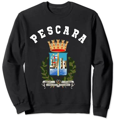 Stemma Pescara Jersey Bandiera Calcio Felpa