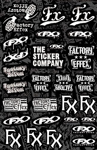 Fox Factory Effex One Industries Aufkleber – Motorradaufkleber – Quad-Aufkleber – Motocross-Aufkleber – für Motorräder, Autos, Helme, Computer-Notebooks und andere Artikel (14)