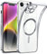 DOSNTO Clear Magnetisch für iPhone 14 Hülle mit MagSafe [Integriert Kameraschutz Glas] [Original iPhone Äußere] Durchsichtig Silikon Case Dünn [Niemals Gelb] Handyhülle Anti Fingerabdruck Schutzhülle