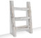 FUIN Wooden Tea Towel Ladder, Mini Ladder Towel Rack Display Hanger, Small Rustic Farmhouse Tea Towel Stand Holder for Country Bathroom Decor, White