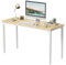 CubiCubi Schreibtisch Klein, 100 x 48 x 75 cm, computertisch PC Tisch, Heimbüro Schreibtisch, Küchentisch, Industriedesign für Zuhause, Büro, Arbeitszimmer, Schreiben, Hellbraun