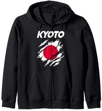 Stolze Japanische Flagge Fans Kyoto Kapuzenjacke