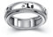 HOOHWE Spinner Ringe für Angst, S925 Sterling Silber Fidget Angst Sorge Entlastung Langeweile ADHD Autismus Band Ringe für Teen Mädchen Größe 52(16.5)