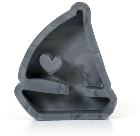 Handgefertigte 3D Silikon-Form Segelboot aus hochwertigem Silikon zum Basteln handgegossener Deko-Figuren (M)