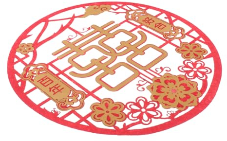 Autocollants Décoratifs Creux Non Tissés De 40 Cm Style Chinois Pour Mariage