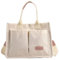 Fourre-Tout en Velours Côtelé Pour Femme - Besace, Sac de Voyage, Bandoulière, à Main 2024, B Blanc Rose, Taille Unique