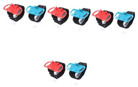 HEMOTON 8pièces Sangles Réglables Pour Manette Switch Brassard Élastique Compatible Avec Accessoire Pratique Pour Gamers