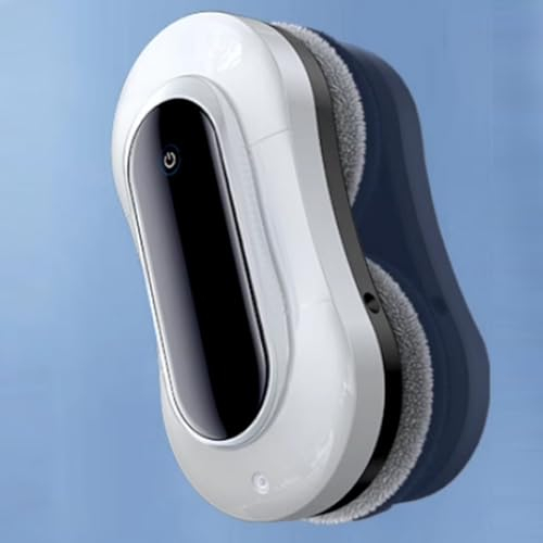 emobwdy 80w Window Cleaner Robot | 2800pa Smart Robotic Window Cleaner W/Auto Four Water Spray/10 Clean Cloth/Remote Control,Vacuum Robotic Robot For High Windows Ceiling,White