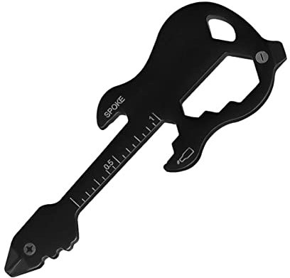 bephible Key Multi-Tool Anti-Rost Hohe Haltbarkeit Leichter Schlüsselanhänger Flaschenöffner Schraubendreher Gadget für Zuhause Schwarz