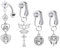 Amazluck 4 Stück Fake Bauchnabelpiercing Chirurgenstahl, Bauchnabelpiercing Silber Fake Piercing Bauchnabel, Fake Belly Piercing Damen Kein Piercing Schmuck Bauchnabelpiercing Clip