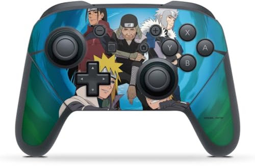 DeinDesign Skin kompatibel mit Nintendo Switch Pro Controller Folie Sticker Hokage Naruto Shippuden Offizielles Lizenzprodukt