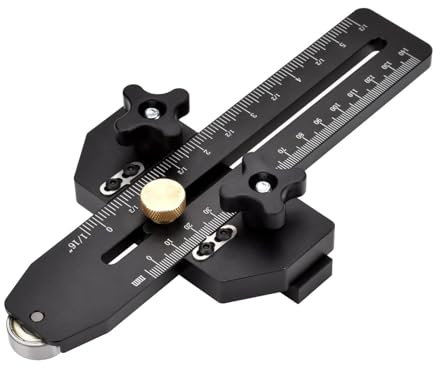 Thin Rip Jig Table Saw Jig Guide for 3/8in X 3/4in T Slot and U Slot, 1/4in X 3/8in T Slot, Woodworking Tools Fast Thin Ripping Guide for Table Saw Band Saw Router Table