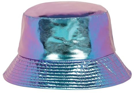 JJDreams Modische Disco Cyberpunk Bucket Hut Fischerhut Vatertag,Geburtstage,Thanksgiving,Weihnachten,Blauviolett