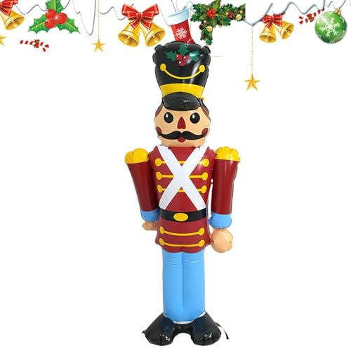 Cascanueces inflables de Navidad, cascanueces inflable de Navidad, decoración inflable de Navidad para fiestas de Navidad, patios, jardines, celebraciones