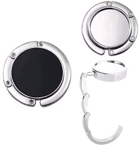 2Pcs Handbag Hooks for Tables, Folding Purse Hook Hangers, Portable Table Bag Holders, Foldable Purse Hook, Purse Table Hook Holder, Folding Handbag Hanger, Table Hook Purse Bag Holder