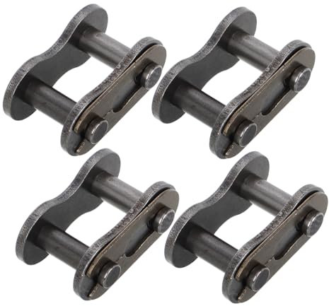 GRADENEVE 4pcs Bicycle Chain Link Split Chain Connector Roller Chain Accessory Silver Metal Motorcycle Chain Tensioner