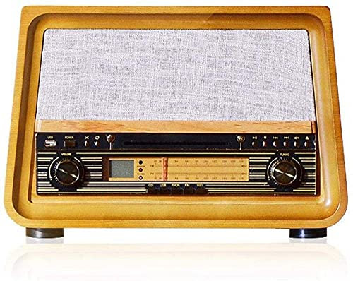 Record Player Retro Gramophone Bluetooth Vinyl Fashion Desktop Record Player Home Small Speaker Retro-425x335x295mm_Yellow recorder