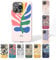 Tirita Personalised Phone Case for iPhone 13 – Hard Case or Cover With Custom Name or Initials – Cute Personalised Gift for Women or Girls [04. Matisse Vibrant Leaf]