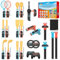 RunSnail 24-in-1 Switch2 Joycon Sportzubehör Bundle Kompatibel mit NS2 Sportspielen, für Authentisches Sporterlebnis, Familientreffen, Sozialer Eisbrecher, mit Aufbewahrungstasche