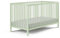 Babybett mit Matratze Kinderbett Gitterbett 60x120 & 70x140 cm höhenverstellbar & herausnehmbare Sprossen, optional mit Schublade | 70x140 cm Buchenholz grün sehr stabil Made in Europe