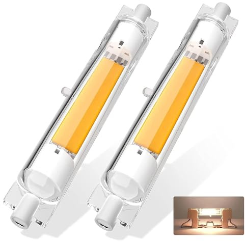 ZJZG R7S LED 118mm Dimmbar, Naturweiß 4500K 3000LM, LED R7S 118mm 30W Ersatz für 300W Halogen Leuchtmittel, Kein Flackern, 360°Abstrahlwinkel, 2er Pack