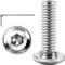 Lot de 20 vis à tête plate M6 x 15 mm avec six pans creux en acier inoxydable A2 V2A, filetage complet avec clé à six pans creux