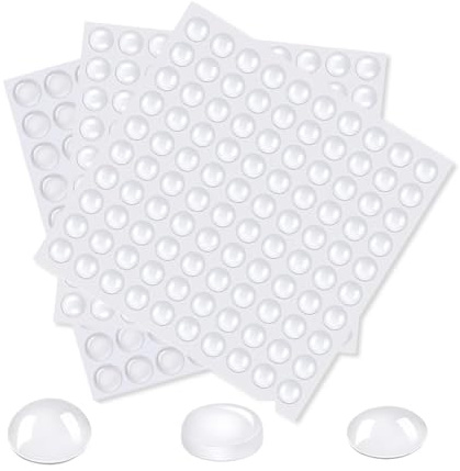 Anschlagpuffer 250 Stück Gummipuffer Transparent Elastikpuffer Gummifüße Möbelpuffer Türpuffer Gummipuffer Selbstklebend Lärm Dämpfung Pads Anschlagpuffer für Tür, Schränke Türdämpfer