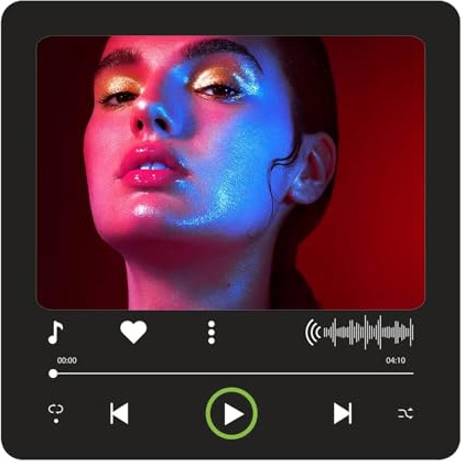 Imán de nevera personalizado con música, imán de nevera con música Mp3, imán de música e imagen, puede diseñar canciones reproduciendo canciones decoración regalo para novia, novio o jub