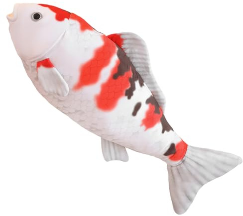 Genérico Koi-Plüschtier, dekoratives Plüschkissen, 75 cm, für Valentinstag, Freundin, Geburtstag, und Mädchen, Erwachsene, Mädchen und, Auto, Sofa und