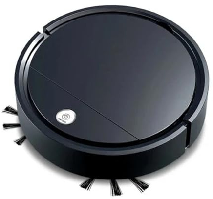 NiuLumea Robot para aspiradora 3 en 1 húmedo y seco, trapeador inalámbrico con diseño delgado para suelos duros y alfombras, compatible con control de smartphone
