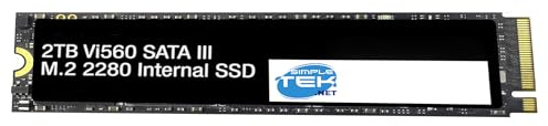 SIMPLETEK - M.2 SATA III SSD 2TB - Format 2280 - Speed up to 550MB/s - NGFF Internal Solid State Drive - Model VI560