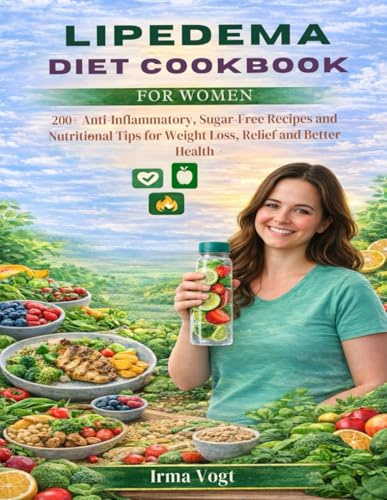 Lipedema Diet Cookbook for Women: 200+ Anti-Inflammatory, Sugar-Free Recipes and Nutritional Tips for Weight Loss, Relief and Better Health.