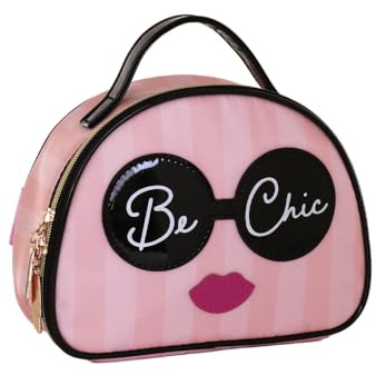 Camomilla Milano Vanity Bag Donna, Poliestere, Collezione Be Chic, Misura M, Colore Rosa