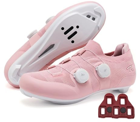 Treer 2026 Rennradschuhe Fahrradschuhe Herren Damen, Rennrad Schuh Mountain Bikes Schuhe Outdoor Radschuhe Fahrrad Indoor Spin Kompatibel Look/SPD-Cleats, 37-47 EU