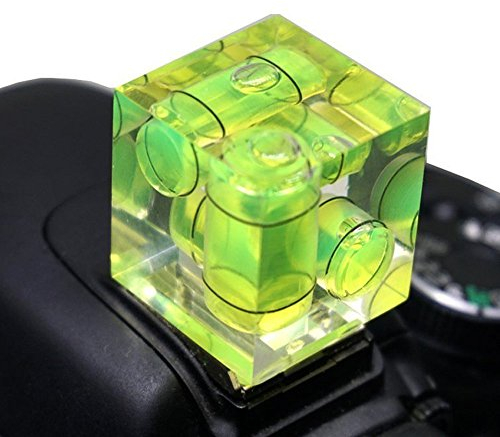 Niveau de la Chaussure Chaude, Caméra Trois Axe Bubble Niveau à Bulle Standard Monture pour Canon et Nikon, Olympus, Pentax Digital et Caméras