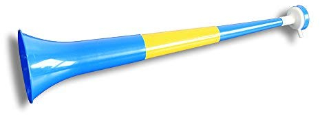 Vuvuzela Horn Fan-Trompete Fussball versch. Länderfarben - Gesamtlänge ca. 55cm - 4teilig Schweden