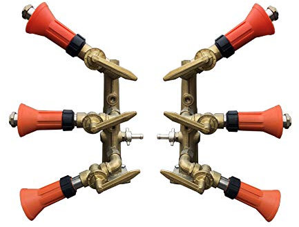 Braglia Kit Irrorazione Colonna Ugelli 3+3 Irrorazione Fitofarmaci UVA Olivo Frutta Atomizzatore