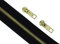 zipworld Endlos - Reißverschluss Reißverschlüsse meterware 5 Meter + 10 Zipper (Metall 5mm - Gold)
