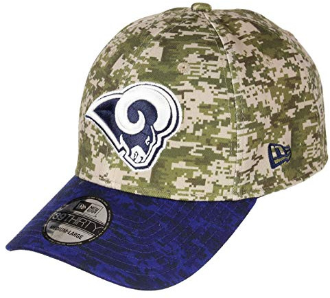 New Era Los Angeles Rams 39thirty Adjustable Cap NFL Digi Camouflage/Blau - L-XL
