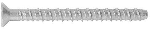 Concrete screw R-LX countersunk head 12.5x100mm zinc plated steel box of 50 pieces