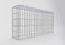GABIONA Gabion de culture type 3 carré, maillage 5 x 10 cm, profondeur 20 cm, gabion 100 x 50 x 20 cm (L x H x P), anneau en C