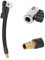 20CM Tyre Inflator Pump Hose Air Tyre Tire Chuck Pipe Air Tool with Tyre Valve Extension Adaptors Tyre Inflator Pump Locking Tire Chuck for Bicycle Motorcycle Car