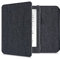 kwmobile Flip-Cover Compatibile con Kobo Aura H2O Edition 2 - Full-Case Anti-graffio con Porta-Carte Fascia Prensile - Tessuto Grigio Scuro