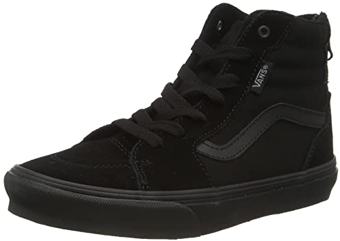 Vans Unisex Kinder Filmore Hi Zip Sneaker, Suede Canvas Black Black, 37 EU